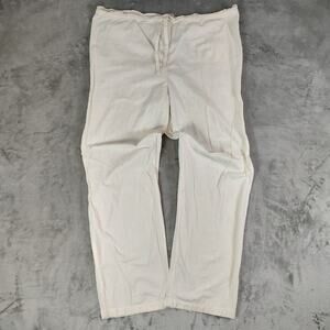 VTG 80s Adini white lightweight gorpcore chef pants The Bitter End mens Large